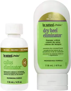 Prolinc Callus Eliminator Bundle: 4oz Callus Eliminator & 4oz Dry Heel Eliminator for Soft Smooth Feet