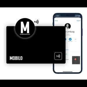 Mobilo Card Combo Smart Business Card & Smart Button Tap Share Connect Real-Time Data Tracking Eco-Friendly Design