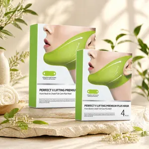 2pcs Unisex Cactus Collagen V-Line Ear Hook Hydrogel Face Mask for You - Facial Lifting, Firming, Soothing, Double Chin Reduction, Contouring, Youthful Skin Repair