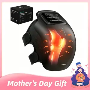 Cordless 3-IN-1 Heated Knee Massager with LED Touch Screen 3 Vibration Modes & 3 Heating Levels Ergonomic Design for Comfortable Relaxation Ideal Mother's Day Gift for Parents Adjustable Settings