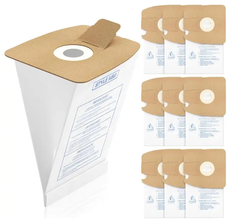 Style MM Vacuum Bags for Eureka Mighty Mite 3670 3680 Canister Vacuums | Replaces Part # 60295, 60295A, 60295B 60295C, 60296 & 60297A Series Canister Vacuums, 10 Pack