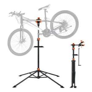 VEVOR Bike Repair Stand, 80 lbs Heavy-duty Steel Bicycle Repair Stand, Adjustable Height Bike Maintenance Workstand with Magnetic Tool Tray Telescopic Arm, Foldable Bike Work Stand for Home, Shops
