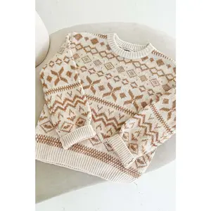 Sugar Cookie Jacquard Knit Sweater
