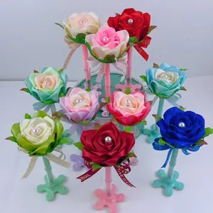 Pearly Rose Pen (With Stand)