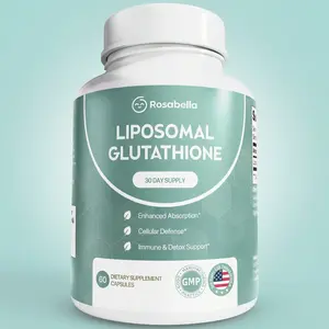 Liposomal Glutathione Capsules - Skin Glow, Immune & Detox Support (60 Count) Rosabella