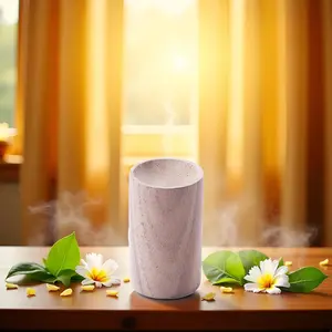 Black Walnut Wood Essential Oil Diffuser, Wooden Aromatherapy round Office Home Car Diffuser, Small Wooden Diffuser for Essential Oils