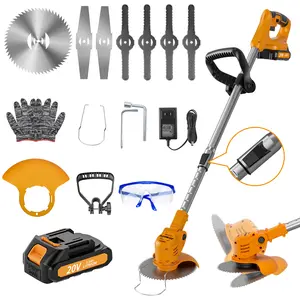 HANWISE multifunctional electric lawn mower, brand new heavy-duty upgraded version! Home portable lithium battery lawn mower, wireless handheld yard trimmer, suitable for yard gardens, gifts from fathers and husbands, and many other free gifts