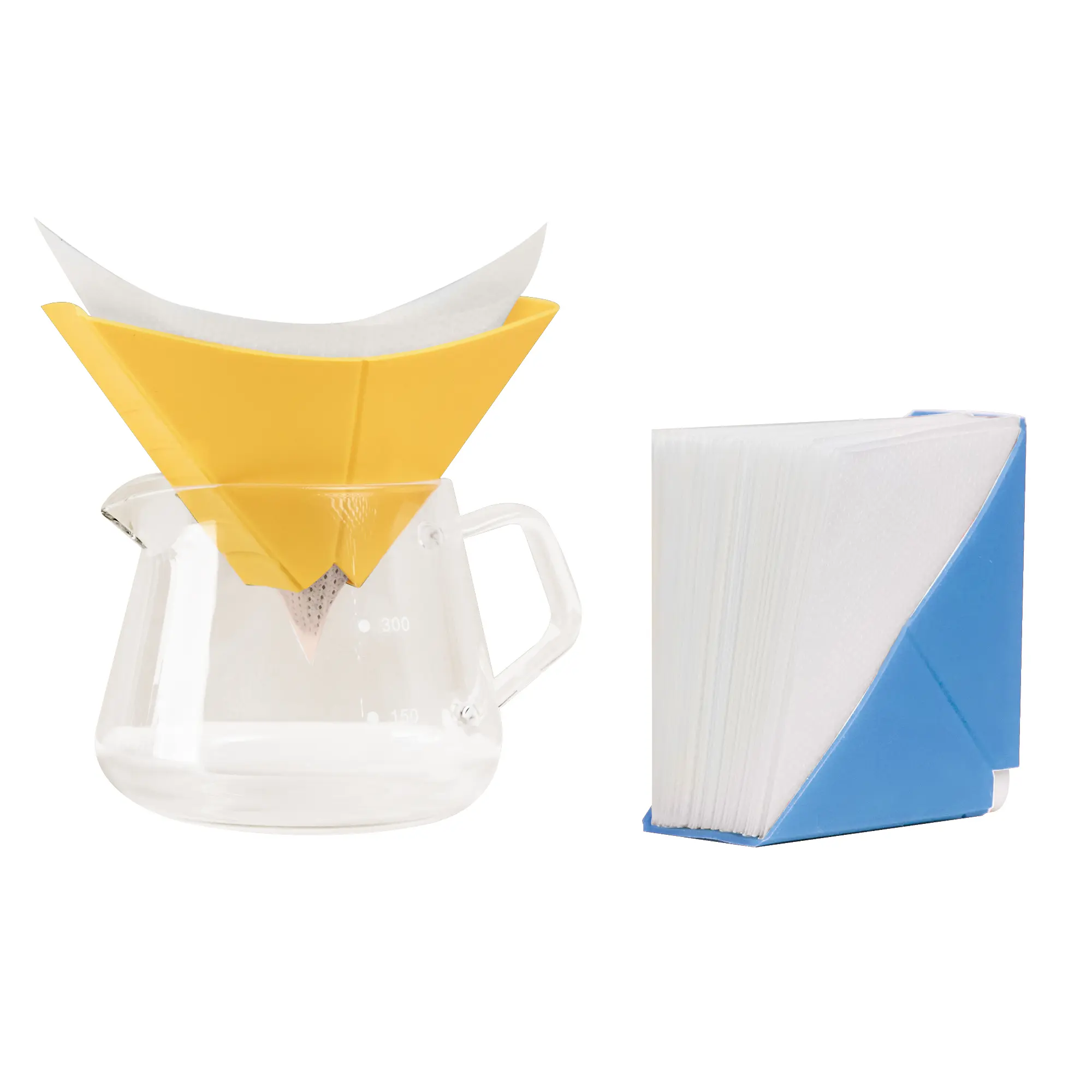 nu24_2pc Silicone Coffee Drippers and 60pc non-woven Coffee Filter coffeedripper coffeepod