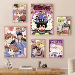 O-Ouran H-High School Painting Calligraphy Gallery-Quality Canvas Wall Art Poster | Waterproof & Fade-Resistant | Minimalist Unframed Design | Living Room, Bedroom & Office Decor | Multiple Sizes | Holiday gifts