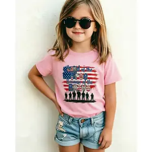 Toddler Boys American Flag Memorial Day Shirt for Kids Girls Patriotic T-Shirts Tops Graphic Tee Short Sleeve