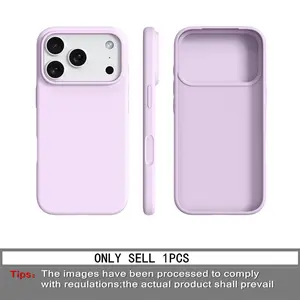 1 piece BASE MORE COVER ultra-thin liquid silicone, Protective iPhone Smartphone case, Protector, soft touch, soft edge wrapping, matte soft shell case, Casing, skin-like texture, naked phone case, suitable for Apple iPhone 17 Pro Max/16/15/14/13 Pro Max