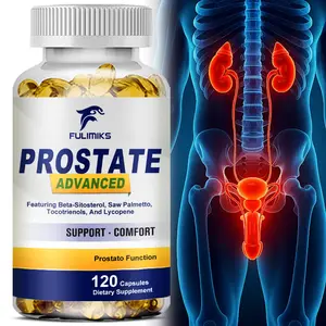 Prostate Advanced with Saw Palmetto - Prostate Health Supplements for Men, Bladder & Urinary Support with Beta-sitosterol, Saw Palmetto, Tocotrienols, and Lycopene Zinc, - 120 Capsules
