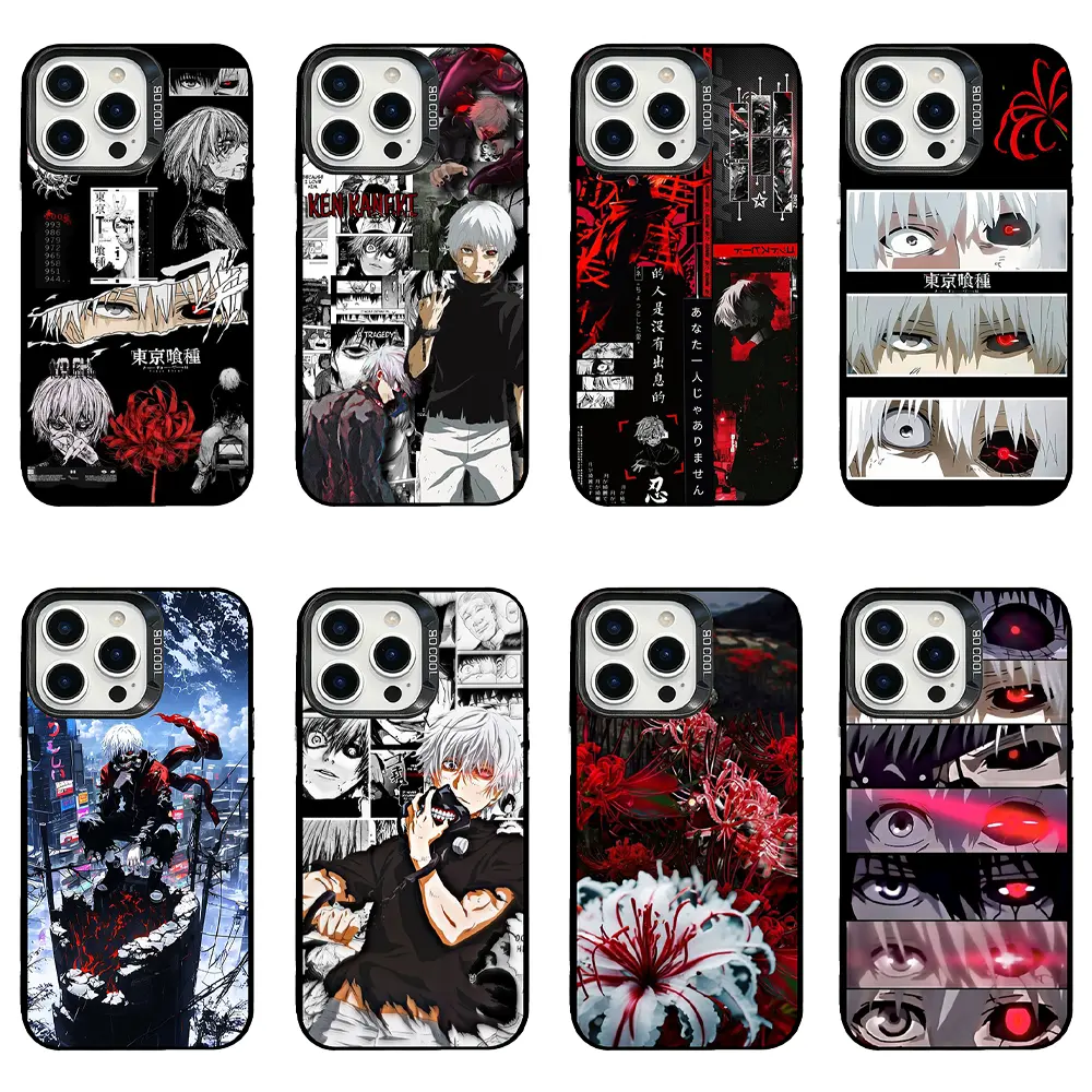 Tokyo Ghoul Ken Kaneki Red Spider Lily Anime Art Smartphone Case - Shockproof Plastic Casing, Protection for iPhone 11-17 Pro, Pro Max, Plus, Samsung Galaxy S23-S26 Plus, Ultra - Ideal Christmas, Birthday Gift