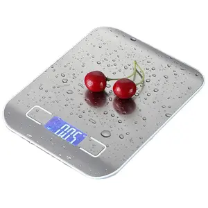 Digital Kitchen Food Scale 10kg/1g Precision Electronic Weighing Scale with LCD Display, Slim Household Diet Scale for Baking, Cooking, Meal Prep & Coffee, Portable Food Weight Measuring Tool for Kitchen, Nutrition & Portion Control