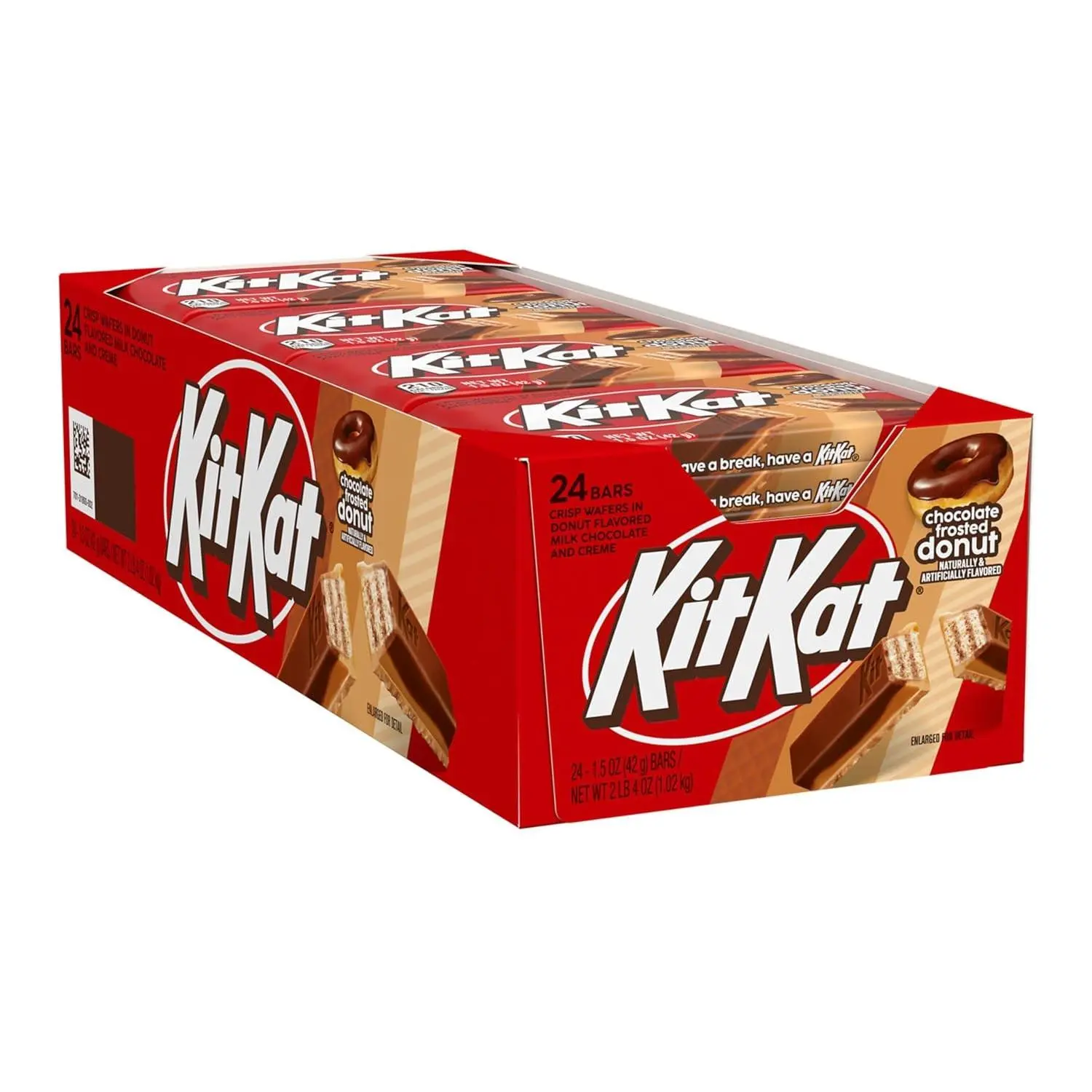 KIT KAT Chocolate Donut Wafer Candy Bar 1.5oz 24ct