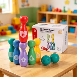 Bowling Ball Toy Set, Outdoor Indoor Sports Game, Parent-Child Interactive Play, Birthday Gift for Boys and Girls