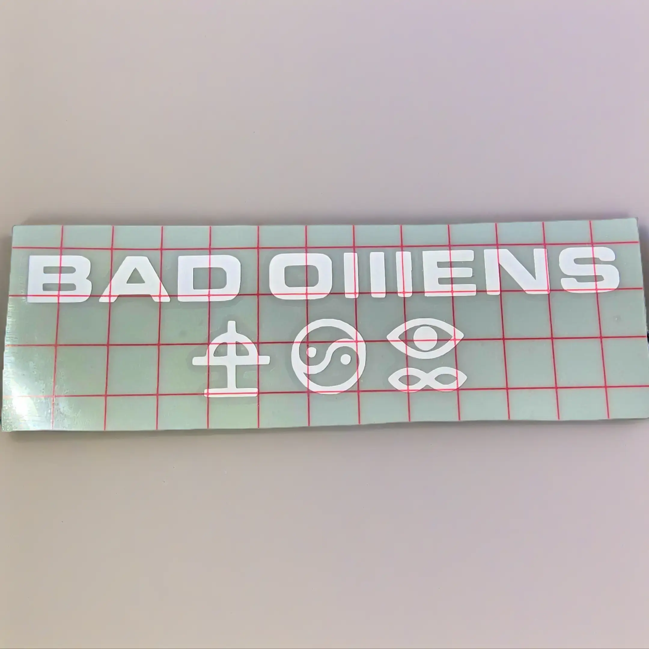 Bad Omens Logo Symbol Vinyl Window Decal Heavy Metal Alternative Metal Goth Handmade in USA Easy Install Long Lasting Water & UV Resistant Decorative Sticker