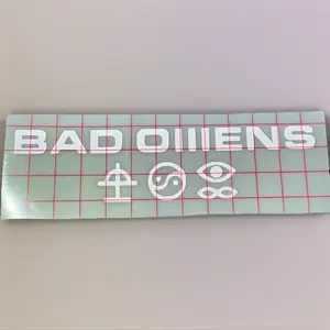 Bad Omens Logo Symbol Vinyl Window Decal Heavy Metal Alternative Metal Goth Handmade in USA Easy Install Long Lasting Water & UV Resistant Decorative Sticker