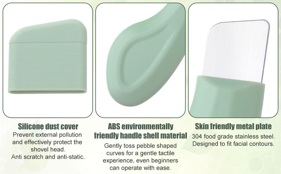 Stainless Steel Blackhead Remover Tool – Deep Cleansing Face Scraper with Silicone Cover