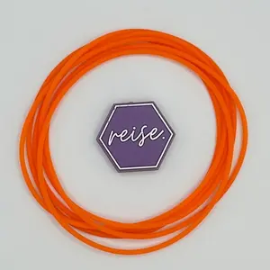 Solid Color Stack - ORANGE Options / Silicone Stacking Bracelets / Solid Color Stack / Select Your Variant