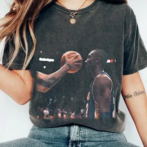 Vintage Kobe Bryant Shirt, 90s Retro Iconic Kobe Basketball Graphic Tee, Laker Kobe No Flinch, Game Day Shirt, Mamba Mentality Gift