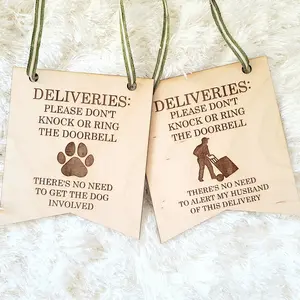 Don't Ring the Doorbell Sign