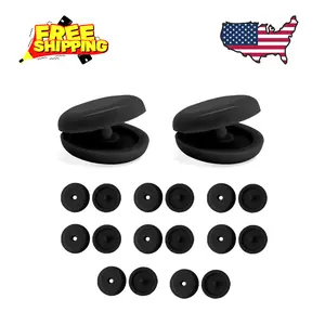 10 Sets Seat Belt Button Stop, Snap-On Plastic Seatbelt Stopper Clip Prevent Seat Belt Buckle from Sliding Down(Black)