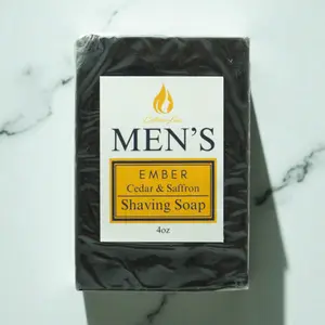 Culturaluxe Men's Cedar & Saffron Shaving Soap Bar