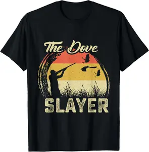 100% Cotton Dove Slayer For Dove Hunting Enthusiasts T-Shirt