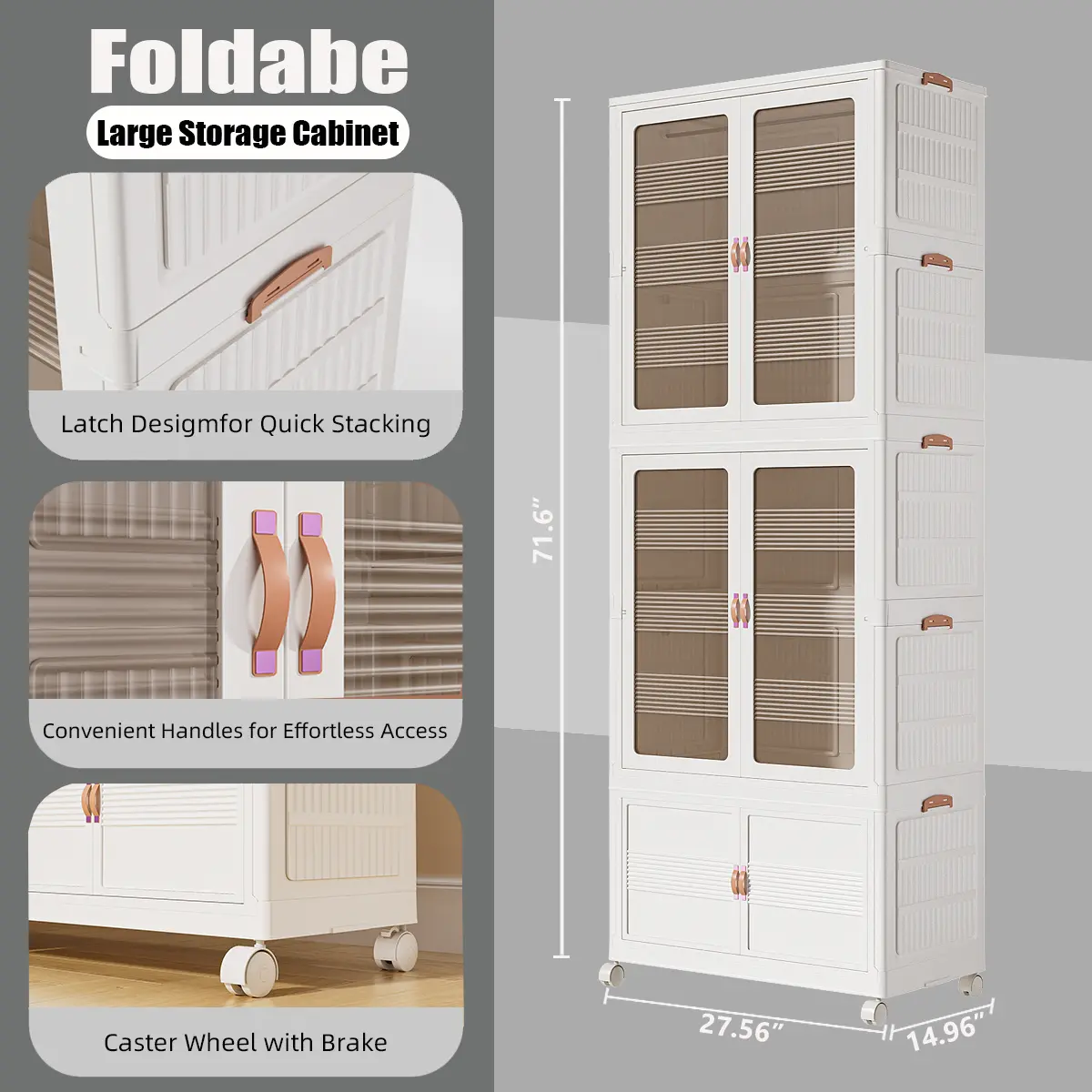 7021-2 Wardrobe+1 Storage Box