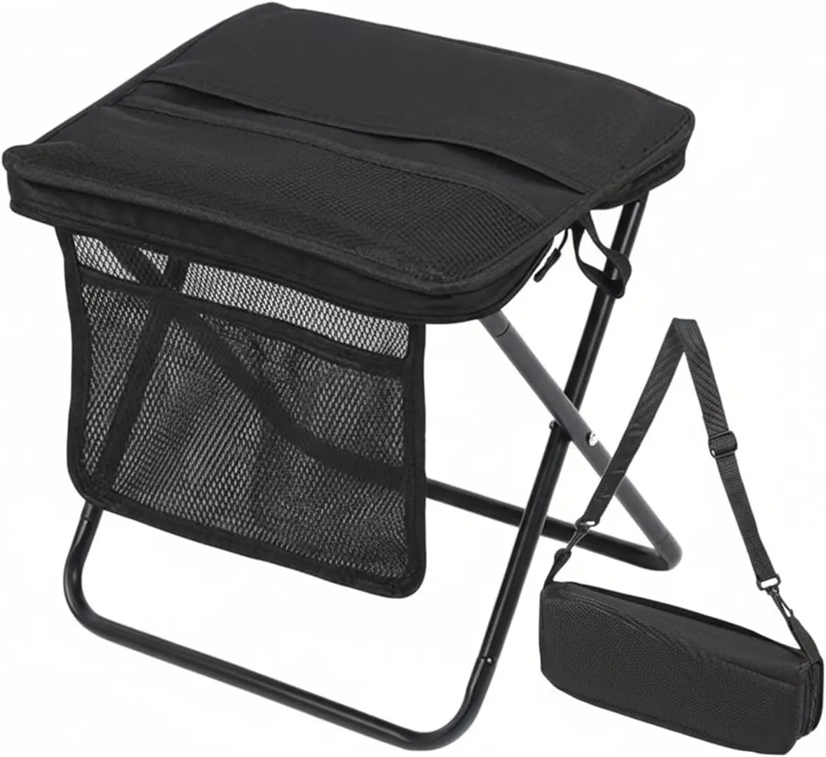 Folding Camping Chair - Ultra-Light Portable Handbag-Style Collapsible Chair with Storage Pocket, Ideal for Camping, Picnics, Portable Picnic Chairs