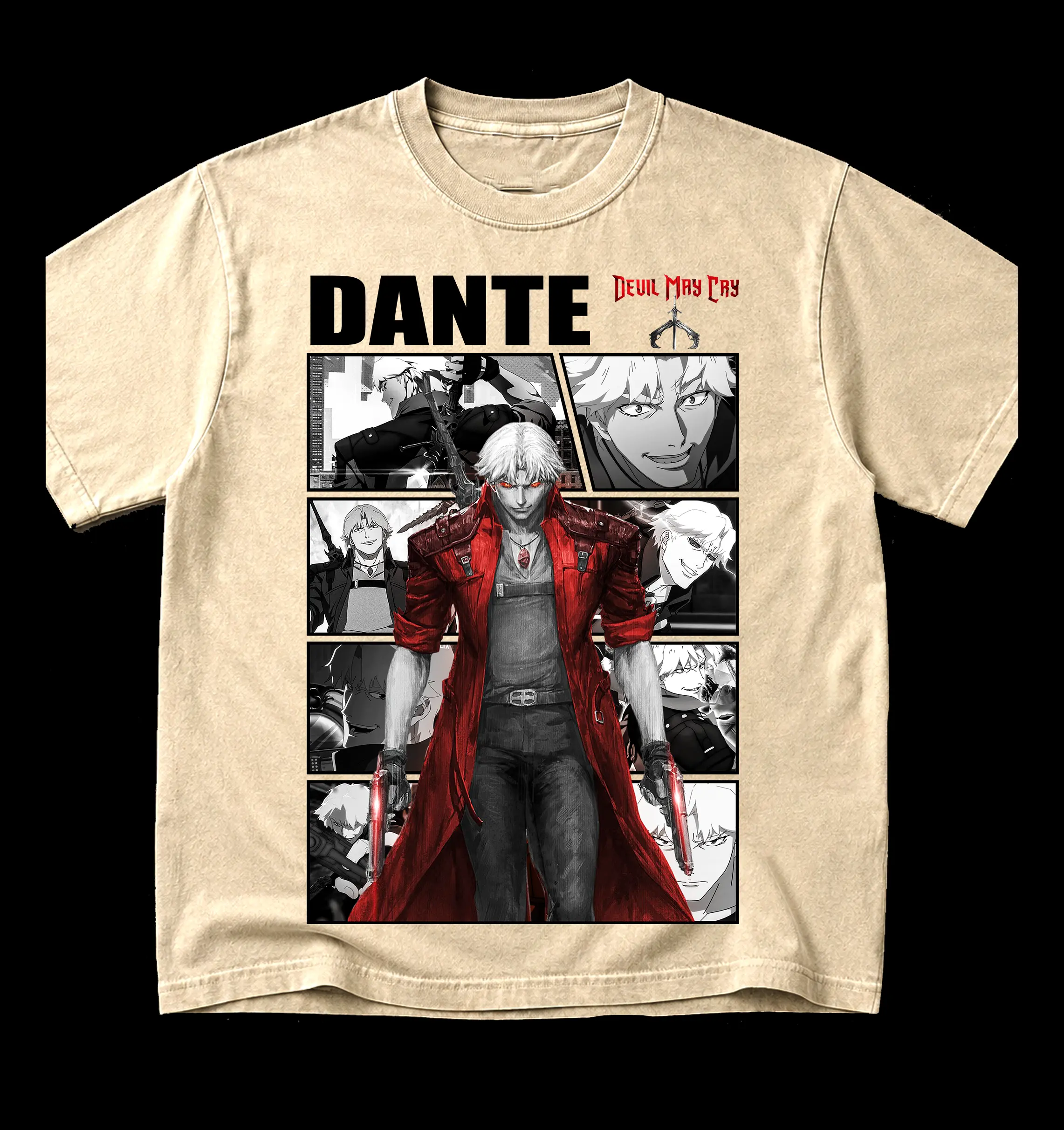 Dante Devil May Cry Graphic Tee ,Vintage 90s Bootleg Style T-Shirt