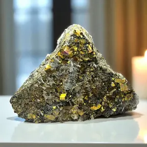 Cubic Pyrite and Quartz from Bulgaria