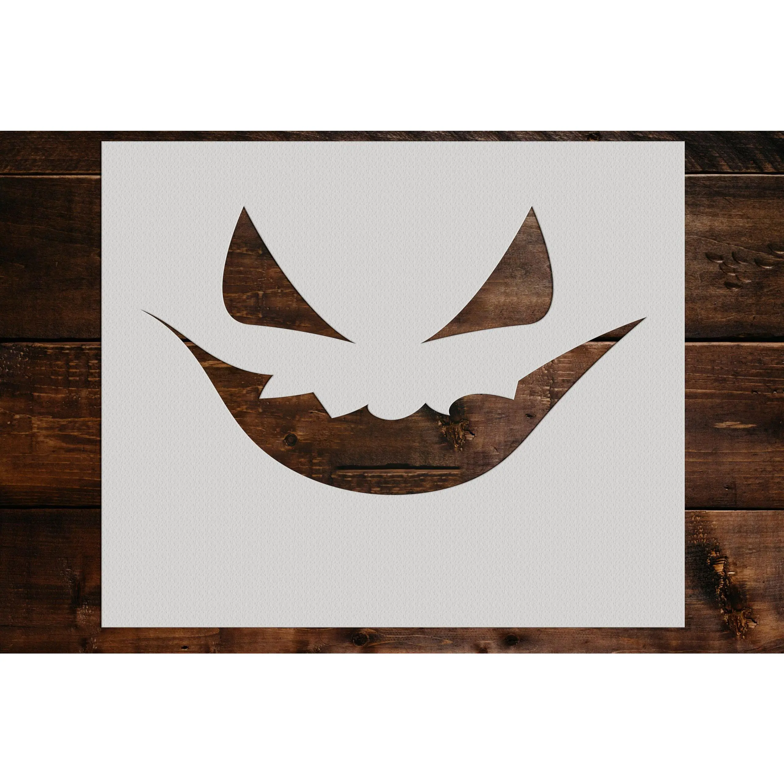 Pumpkin Face Stencil - Art and Wall Stencil