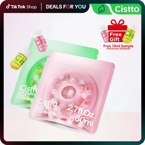 Cardi B with Cistto Mini Makeup Remover,Natural Cleansing Oil–Waterproof Makeup Remover Oil, Nourishing and Gentle for Sensitive Skin&All Skin Types
