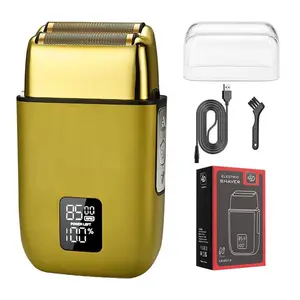 Portable Electric Beard Shaver, 3 Counts Multicolor Waterproof Metal Mini-shave, Reciprocating Cordless Razor, Wet and Dry Hair Trimmer Beard Trimmer, USB Rechargeable Shaver