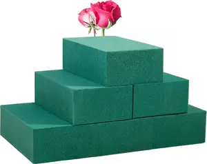 Floral Foam Blocks Pack of 6 Each (5.5"L x 3.1"W x 1.7"H) - Green Wet & Dry Flower Foam for Fresh & Artificial Flower Arrangement - Plant Foam - Florist Supplies for DIYs, Arts, Crafts & Weddings