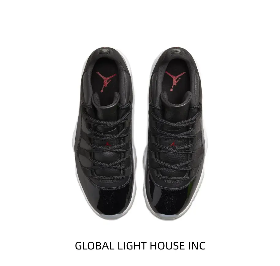 Sleek All-Black Low-Top Sneakers with Glossy Patent Leather & Translucent Outsole – Inspired by Championship Legacy for Streetwear & Collector Display