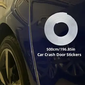 Transparent Car Door Edge Rubber Scratch Protection Strip, Auto Side Door Molded Adhesive Scratch Guard, Vehicle Exterior Protector