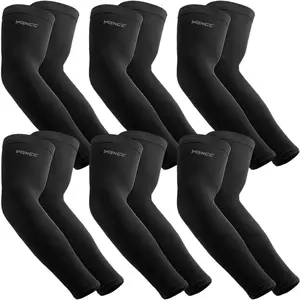 6 Pairs Arm Sleeves -  Cover Up -  UV Sun Protection Cooling Sleeve for Men & Women