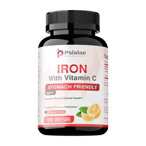 Pslalae with Vitamin C & Iron  - Vegetarian Non-GMO 120 Capsules