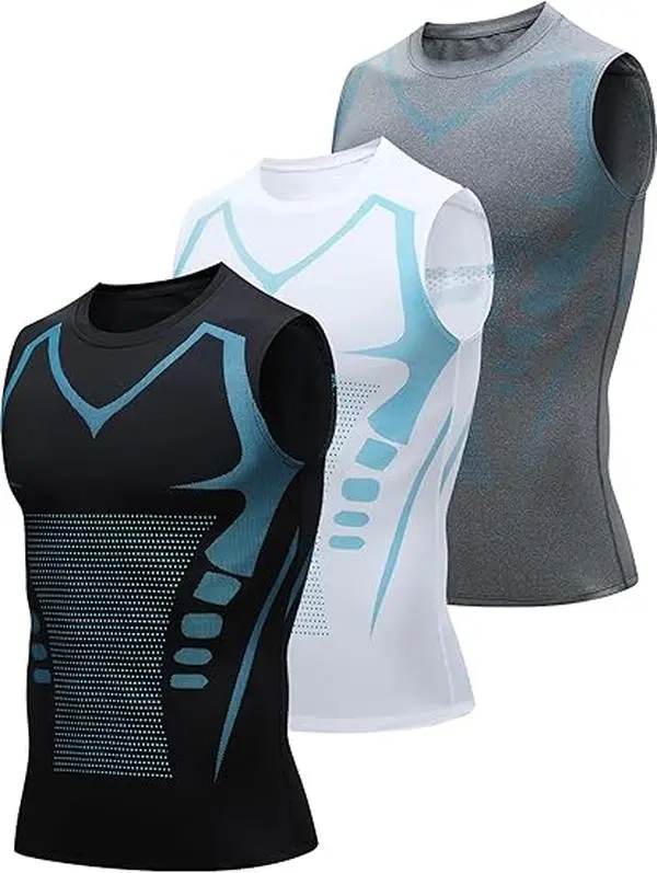 3-Pack Athletic Tank Tops for Men Sweat-Wicking Breathable Slim-Fitting Tops Ideal for Running Workouts Sleeveless Gym Shirts