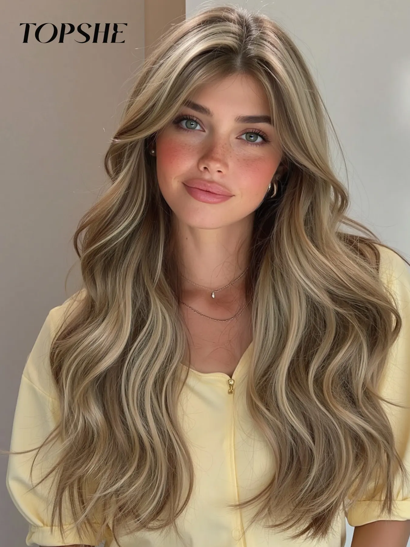 Topshe Mono Wig 6.5x5.5 HD Lace Front, 22 Inch Synthetic Heat Resistant Fiber, Natural Looking Wig Hair Replacement System, Daily Wear Fashion Design, Synthetic Lace Front Wigs, Lace Frontal Wig