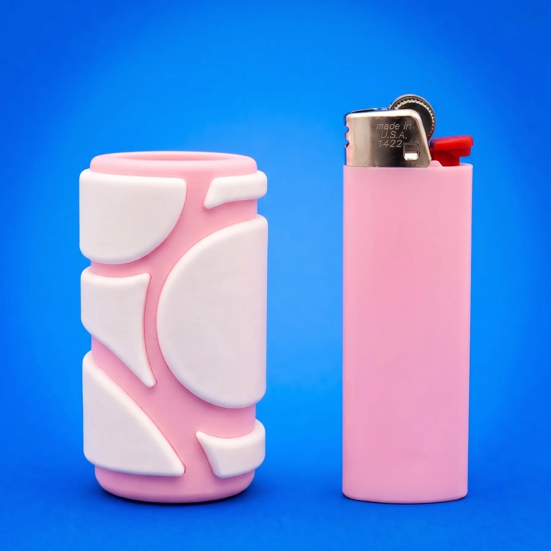 Abstract Lighter Case Cover sleeve, Abstract Shape Holder - Unique Gifts Abstract Design, Smoking Accessories, Fun Cool Gift
