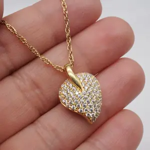 Cremation Jewelry Heart 14k gold plating over 925 Sterling Silver Pendant for Ashes Urn Necklace Memorial Keepsake