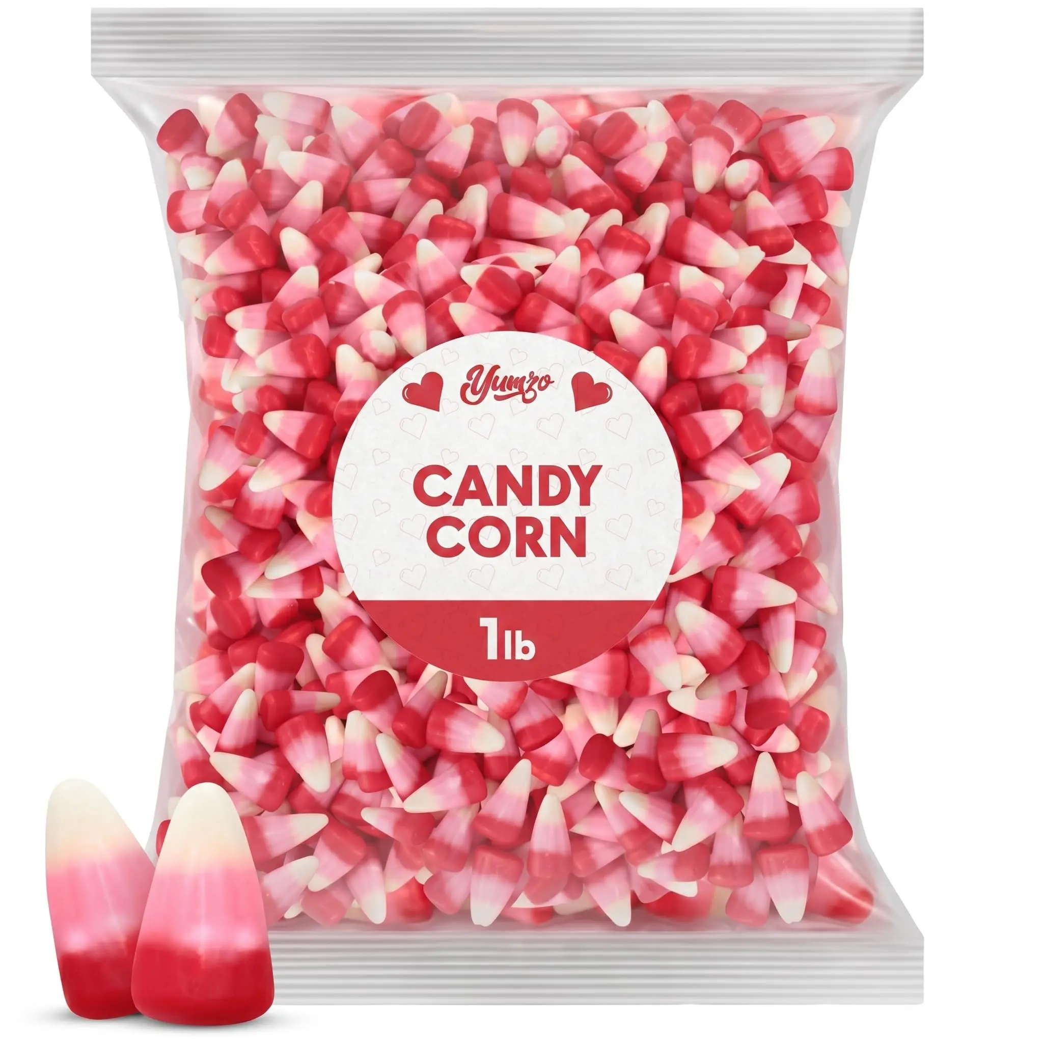 Candy Corn Bulk, 1lbs Pack of Mellowcreme  Candy, White, Red and Pink Candy Corn for Parties. Bonbon Snack