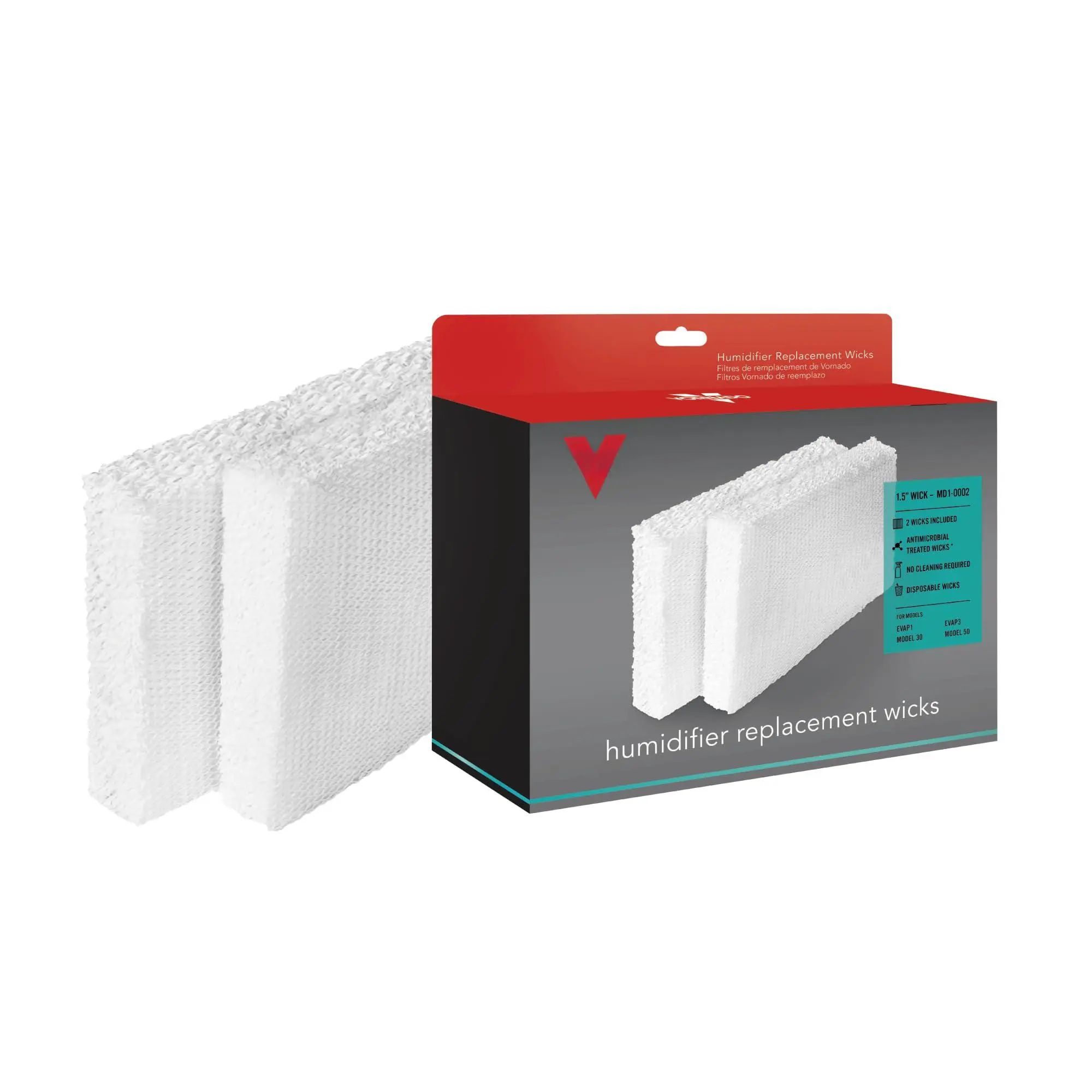 Md1-0002 Replacement Humidifier Wick (2-pack) White