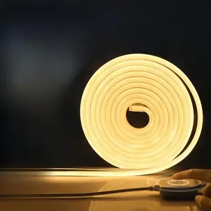 USB Powered LED Neon Strip Light, Dimmable Flexible Lighting for Bedroom, TV Backlight, Cabinets & DIY Decor, Adjustable Brightness LED Light