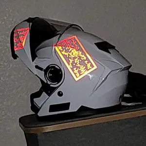 Reflective Anime Explosive Tags Paperbomb Decals Style 1 Red Sticker for Cars Motorcycle Vehicle Exterior Decoration Truck Accessories