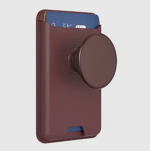 popsockets Aluminum Oxblood Softgoods MagSafe PopWallet+